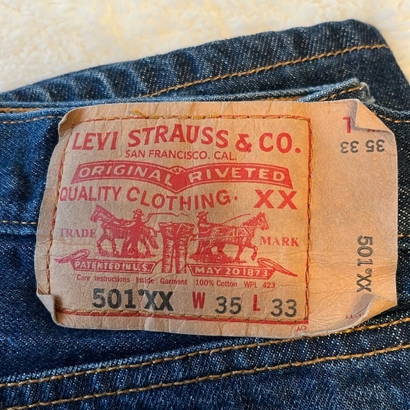 Levi’s 501 XX jeans  W35 L33 - Picture 3 of 11